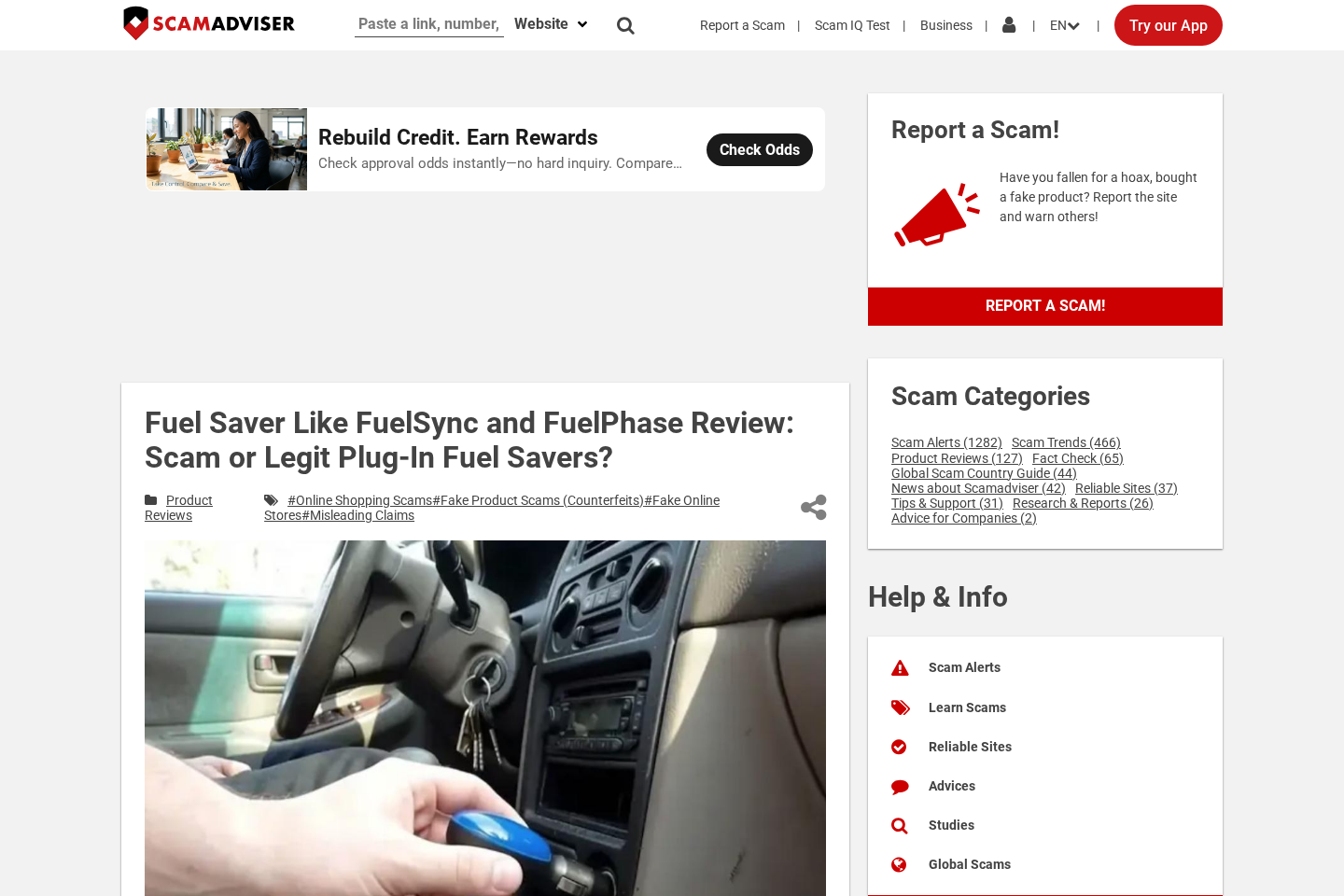 Independent analysis of plug-in fuel saver devices similar to Fuel Phase