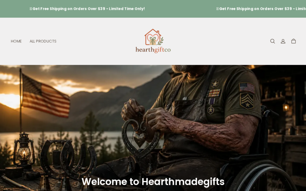 Hearthgiftco.com Review: What to Check Before You Buy 1 Screenshot of Hearthgiftco.com