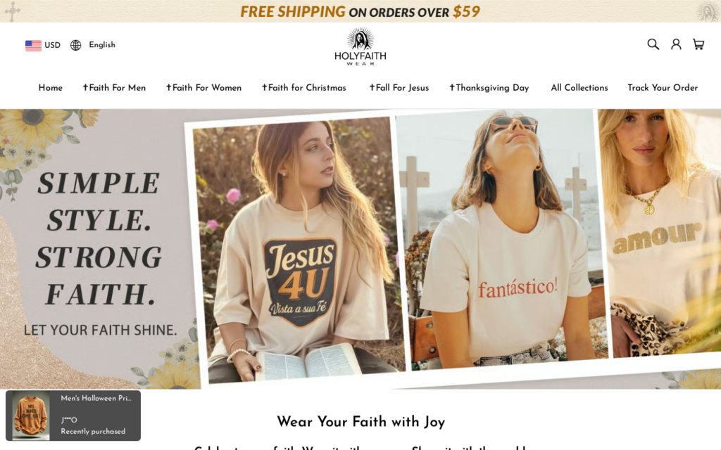 Holyfaithwear.com EXPOSED - Fake or Real Store? Our Findings 1 Holyfaithwear.com scam