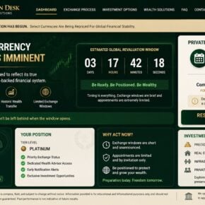 Reconstructed Iraqi dinar scam page promising an imminent currency revaluation
