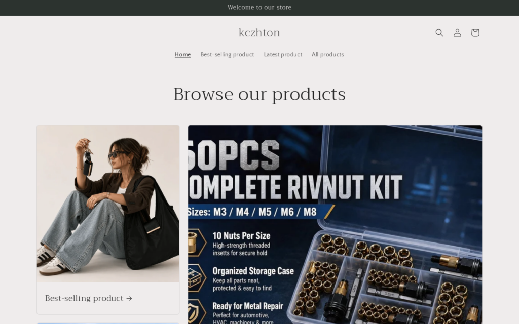 Screenshot of Kczhton.com