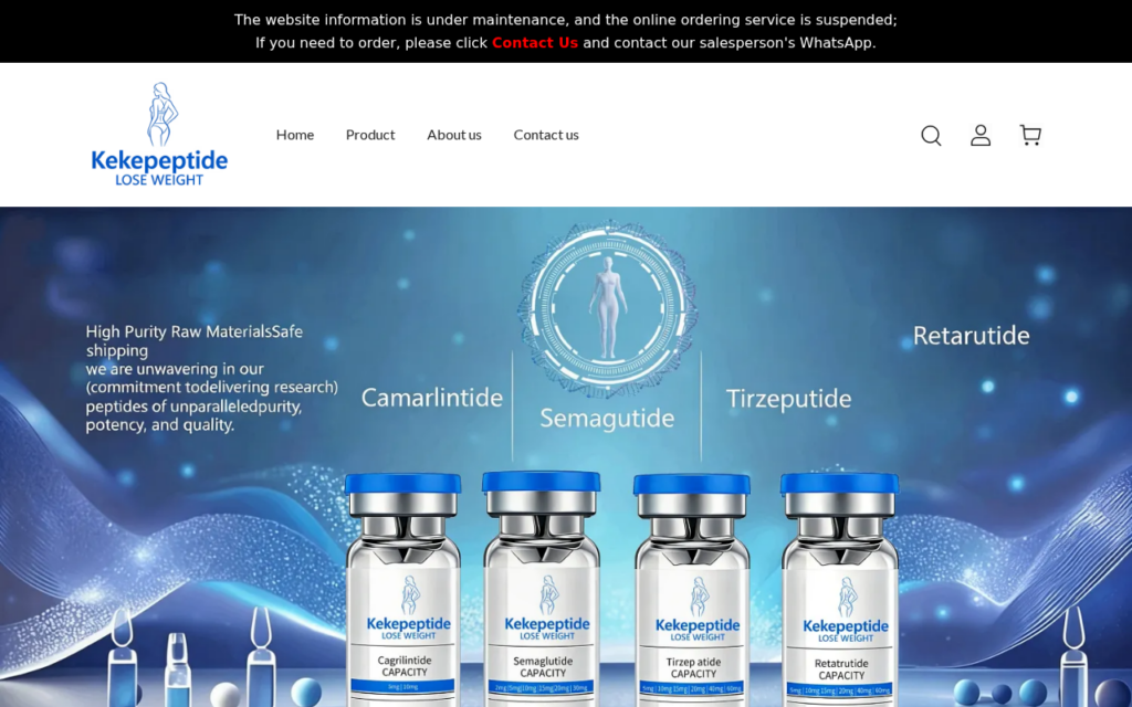 Kekepeptide.com scam