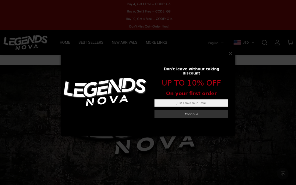 Legendsnova.com scam