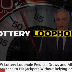 LottoCash promotion claiming an artificial intelligence lottery loophole