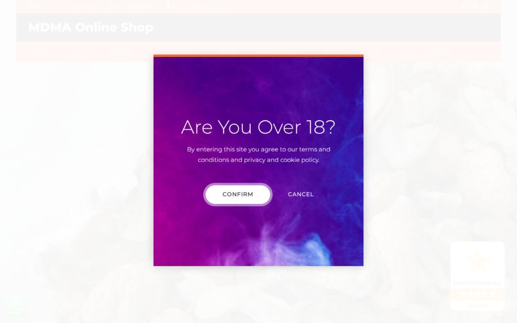 Mdmaonlineshop.com scam