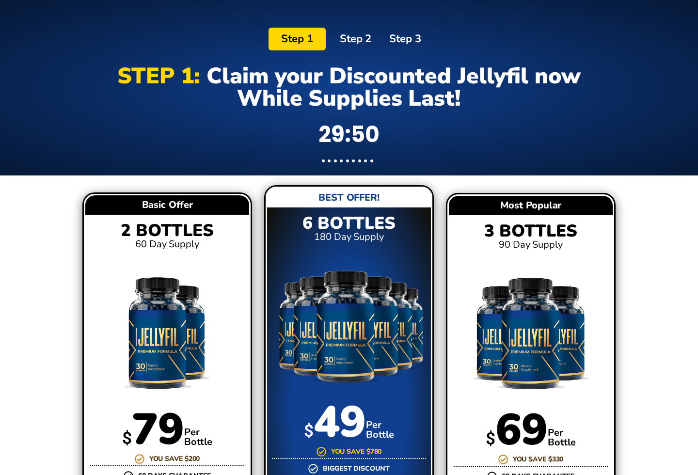 Military Honey Reviews Exposed: Fake Official Sites and Product Redirects 3 Screenshot of the JellyFill bundle page reached from a Military Honey shop button