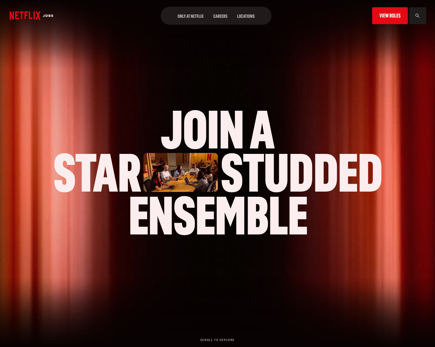 Official Netflix Jobs website used to verify genuine employment openings