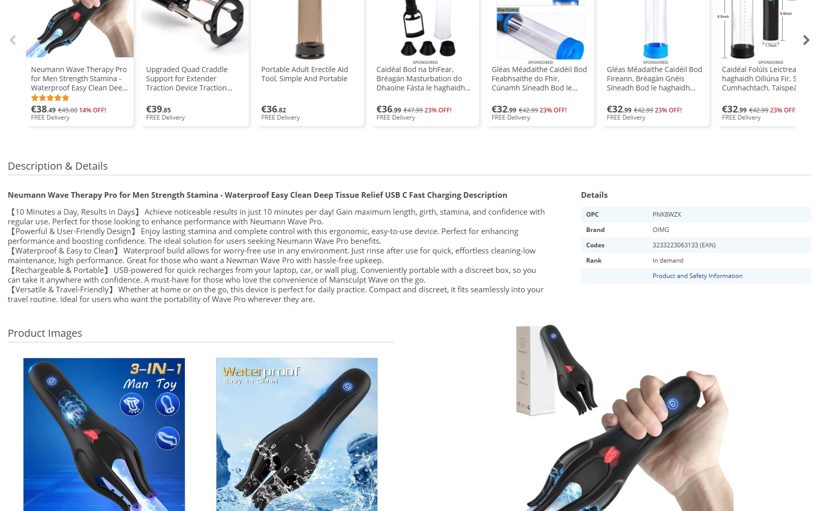 Neumann Wave Therapy Pro: Real Device, Risky Claims 2 Neumann Wave Therapy Pro description promising results in days, increased size, stamina, and confidence