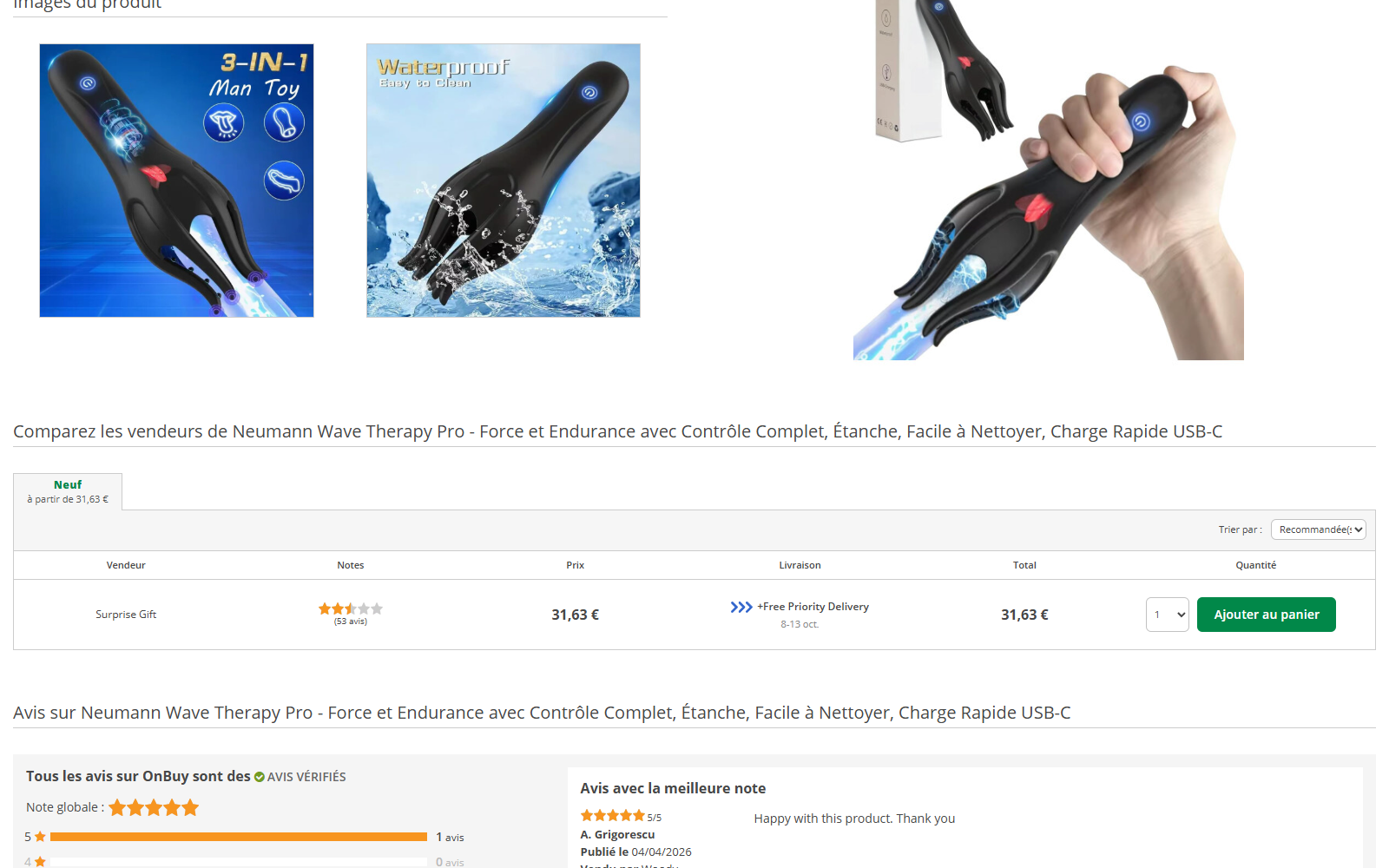Neumann Wave Therapy Pro: Real Device, Risky Claims 3 Neumann Wave Therapy Pro seller comparison and marketplace safety information