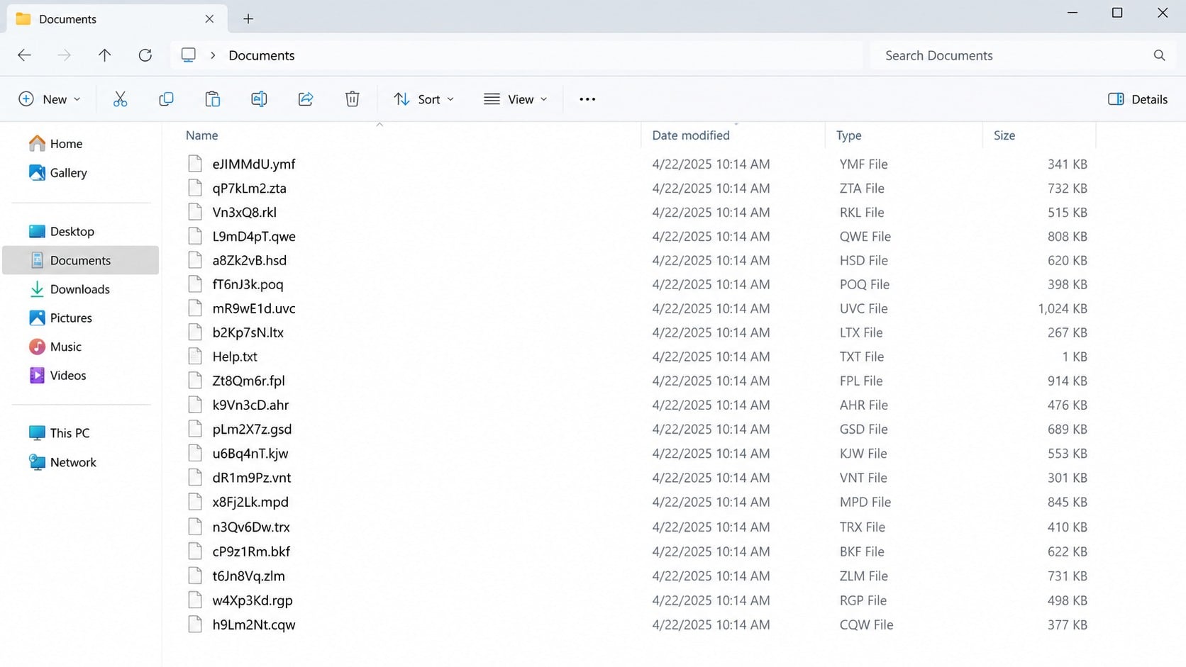 Illustrative files renamed and encrypted by NoxLock ransomware