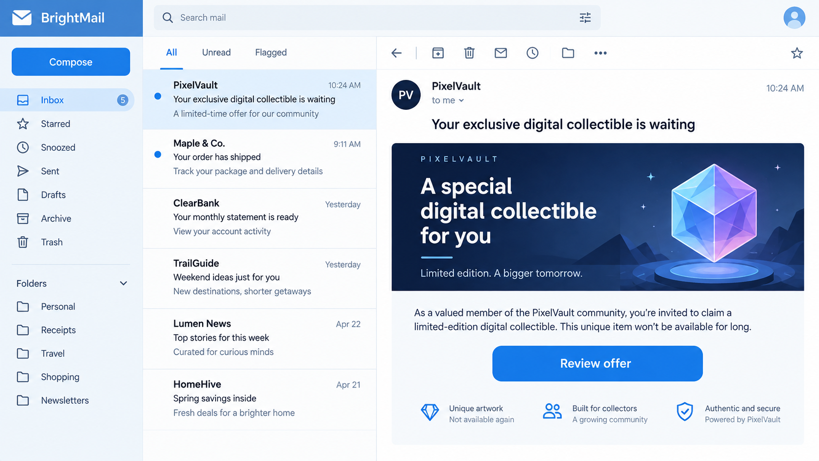 OpenSea Scam Email Warning: Fake NFT Offers Can Drain Your Crypto Wallet 1 Editorial reconstruction of a fictional NFT offer email used to illustrate OpenSea impersonation