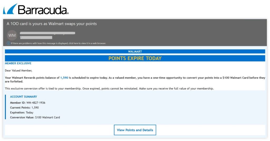 Hidden Redirection Risk Retail Reward Email Scam: Hidden Text Helps Fake Gift Cards Reach Inboxes