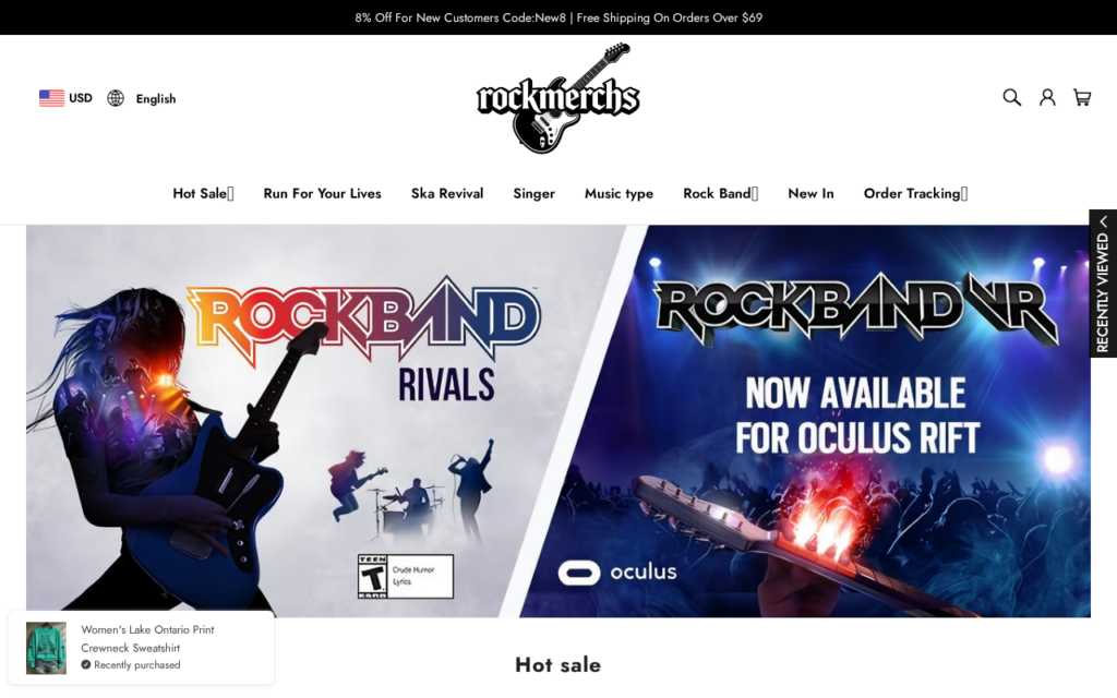 Rockmerchs.com scam