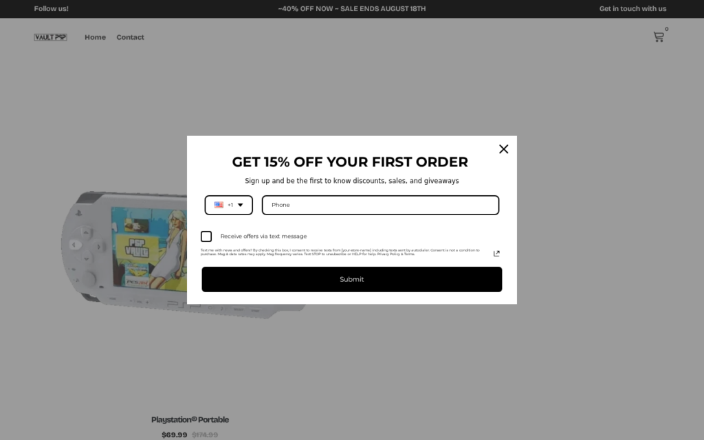 Shopvaulted.us scam