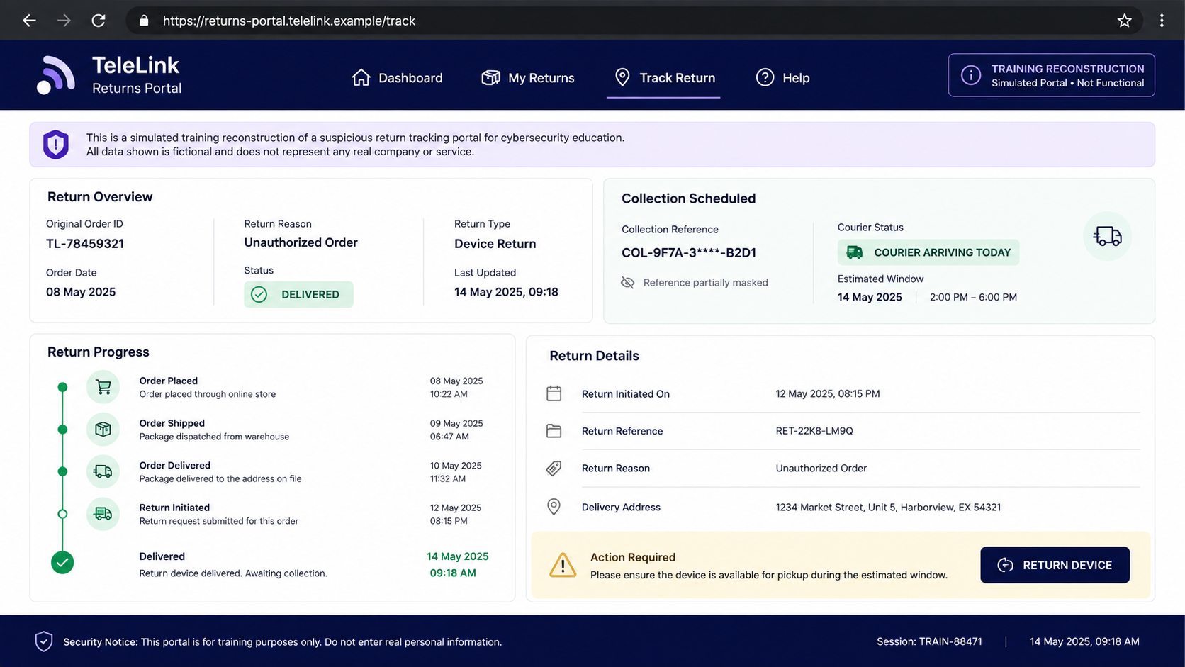 Sky Free iPad Scam Leaves Customers With the Bill 2 Reconstruction of a fake telecom device return portal
