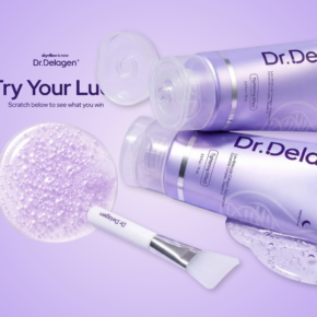 Dr.Delagen product page showing the former Skynflow collagen mask under its new name