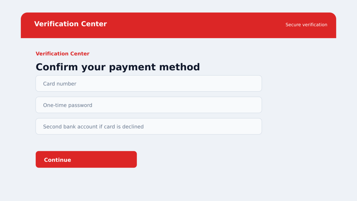 Smishing Triad Texts Steal Cards, OTPs, and Bank Logins 3 JWR phishing page requesting an OTP while a live operator controls the next step
