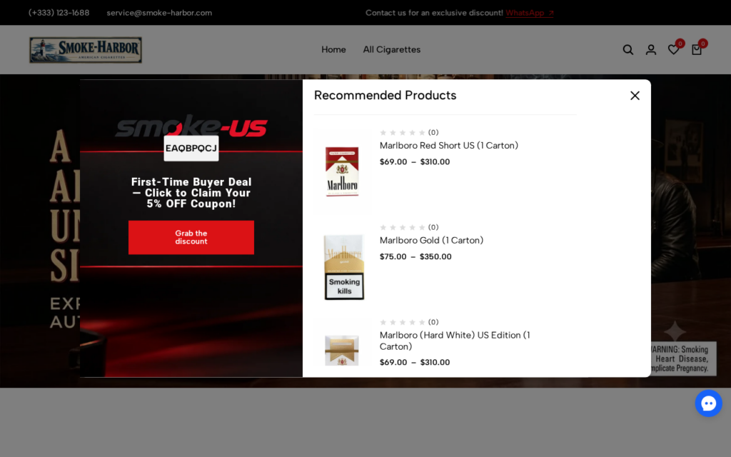 Smoke-harbor.com EXPOSED - Fake or Real Store? Our Findings 1 Smoke-harbor.com scam