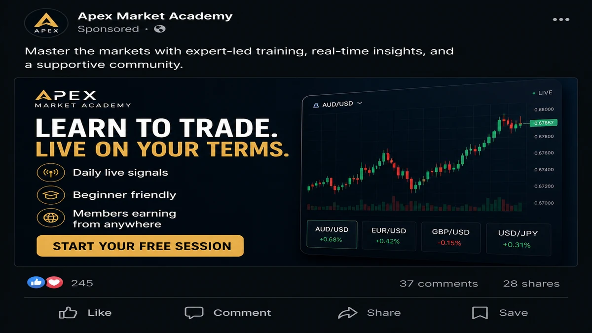 Social Media Investment Training Scam Sells Easy Wealth 1 Social media investment training scam ad promising an easier trading lifestyle