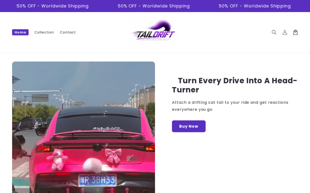 Taildrift.store scam