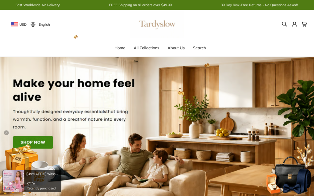 Tardyslow.com EXPOSED - Store Scam or Legit? What We Found 1 Tardyslow.com scam