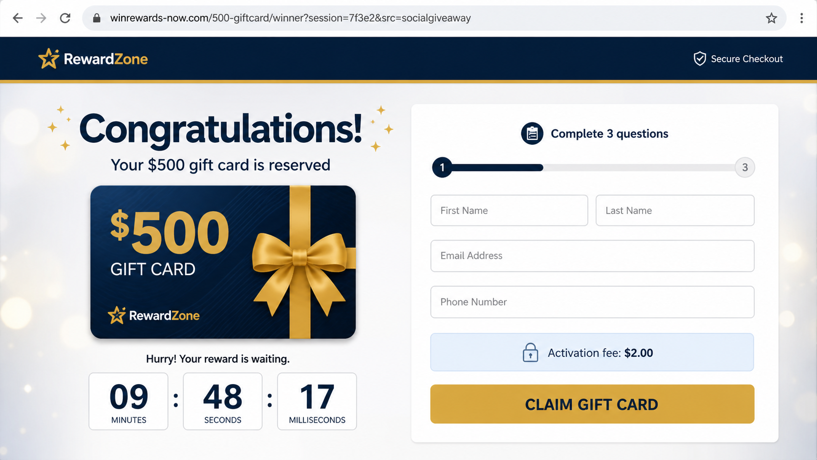 Shopper verifying a suspicious Target giveaway through official channels