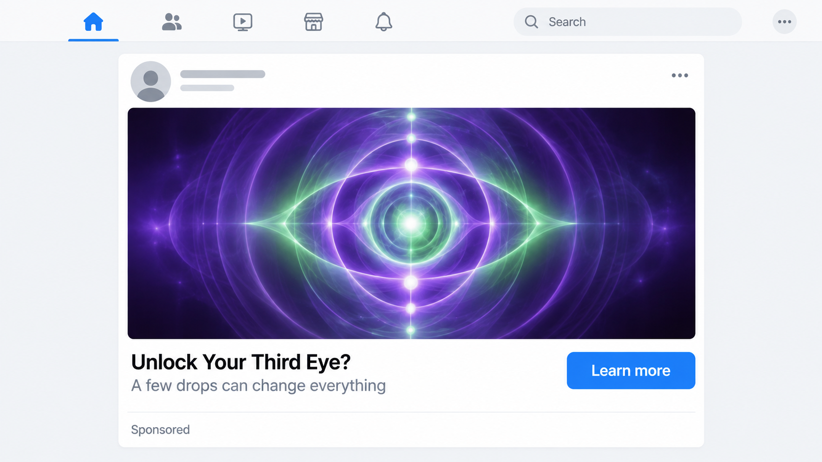 Theresa Caputo Third Eye Drops Ads: Unverified Endorsement Claims Explained 1 Illustrative social media advertisement layout for a third eye drops endorsement claim