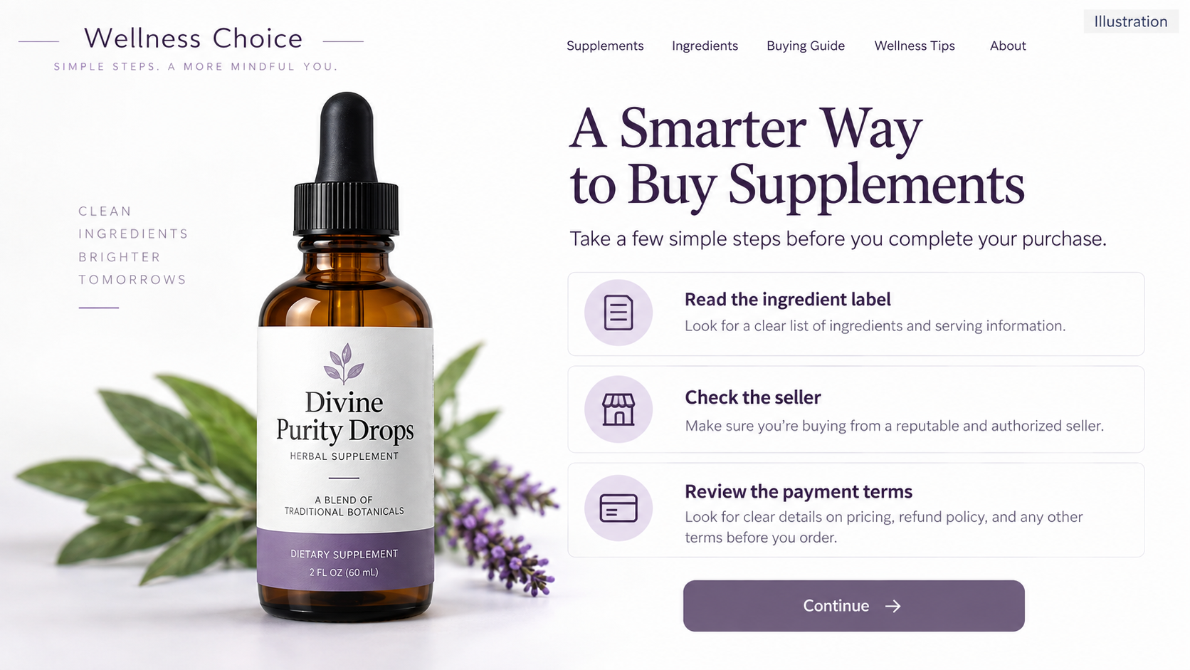 Theresa Caputo Third Eye Drops Ads: Unverified Endorsement Claims Explained 2 Illustrative third eye drops product page with generic bottle and sales claims