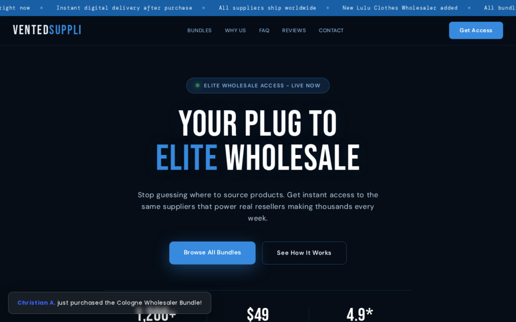 Ventedsuppli.com scam