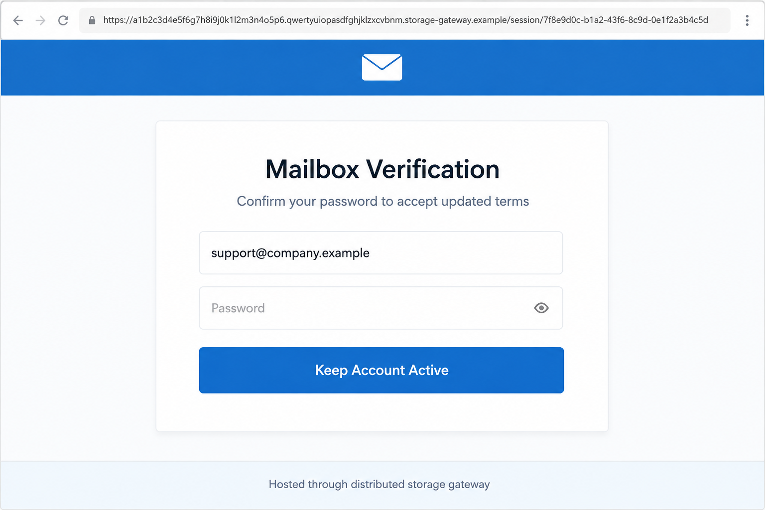 Webmail Optimum Terms Update Scam Exposed: Fake Phishing Investigation 2 Counterfeit mailbox verification page hosted on an unfamiliar gateway