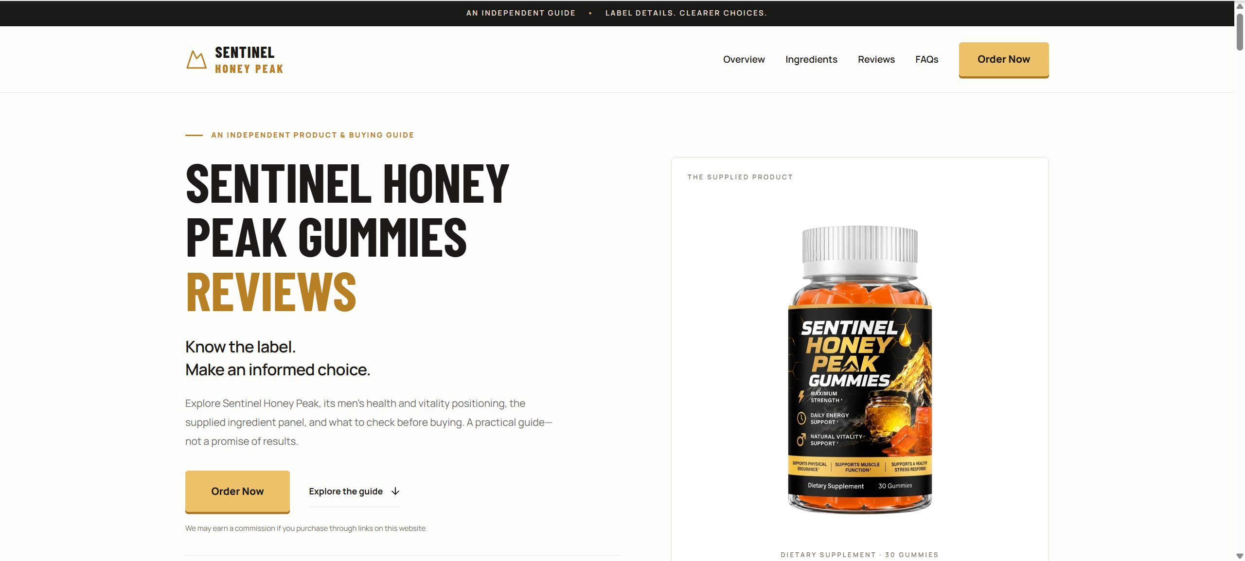 Sentinel Honey Peak Gummies – Scam or Legit? Investigation