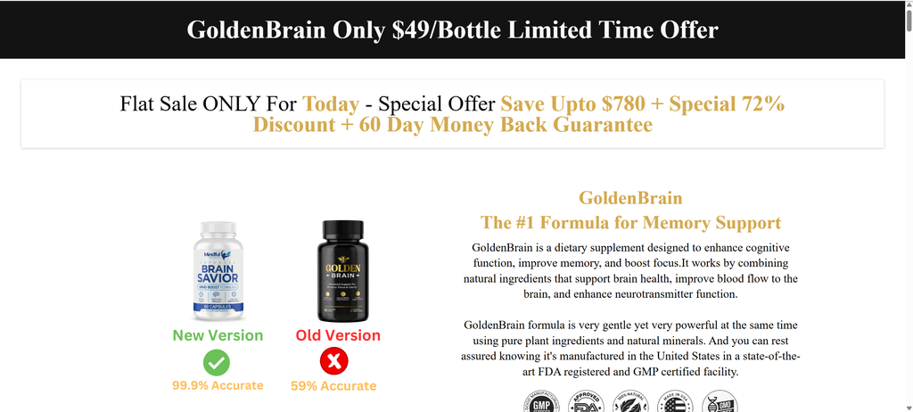 Golden Brain Supplement EXPOSED – Scam or Legit? Investigation 1 1 7