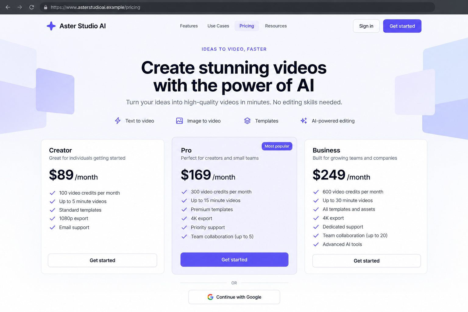 Fake AI Subscription Sites Exposed: What a $2,000 Annual Plan Really Buys 1 Illustrative fictional AI service pricing page with expensive monthly plans