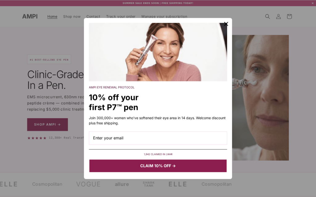 Ampiskin.com scam