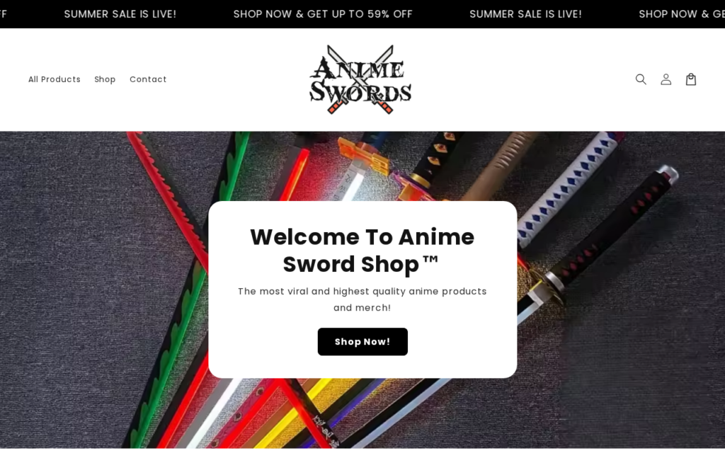 Animeswordshop.com scam