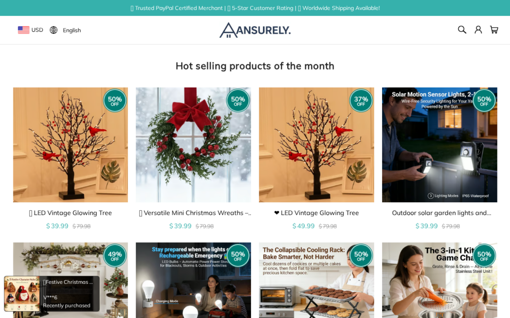 Ansurely.com EXPOSED - Real Store or Scam? Investigation 1 Ansurely.com scam
