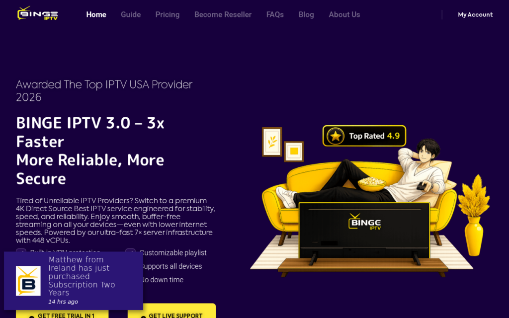 Bingeiptv.com EXPOSED - Legit Store or Scam? Read First 1 Bingeiptv.com scam