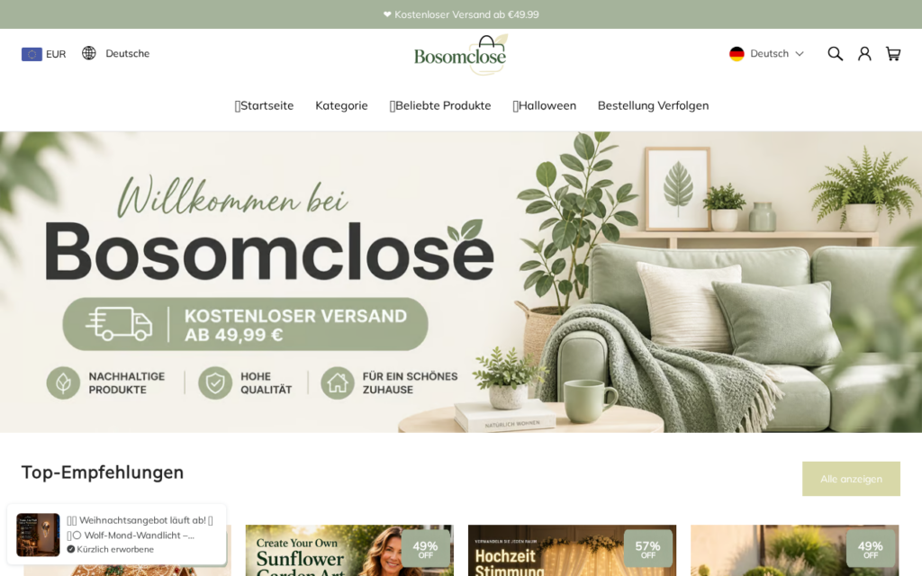 Bosomclose.com scam