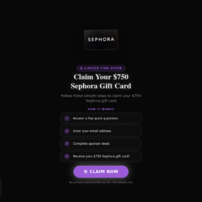 Claimbeautyreward.com scam