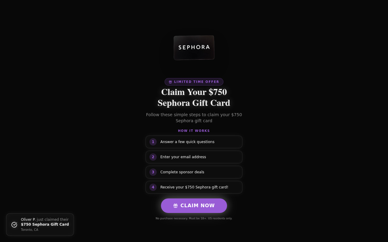 Claimbeautyreward.com EXPOSED – Free Gift Card or Data Trap?