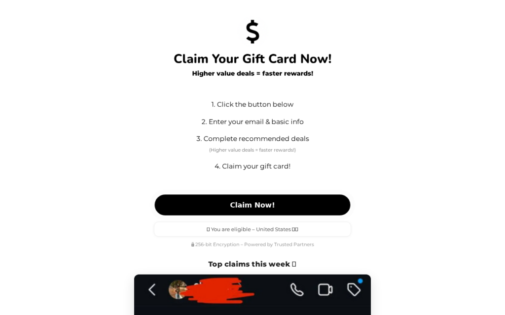 Claimchic.pages.dev scam