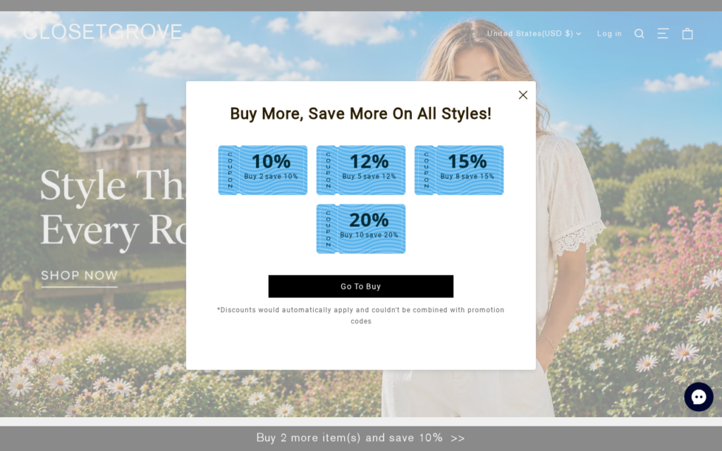Closetgrove.com scam