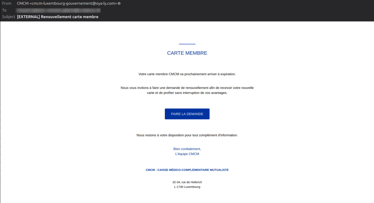 CMCM Card Renewal Email Scam: The €1.53 Fee That Wants Your Banking Login