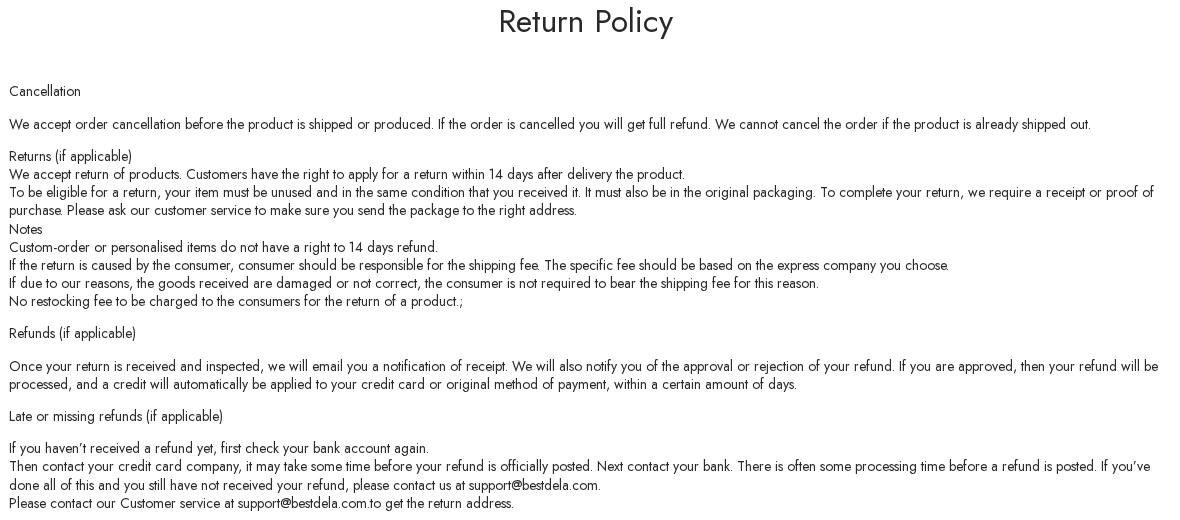 CrazyLeaf and BuildLeaf GLP-1 Patches: Scam or Legit? Full Investigation 2 Bestdela return policy requiring unused products, original packaging and a request within fourteen days of delivery