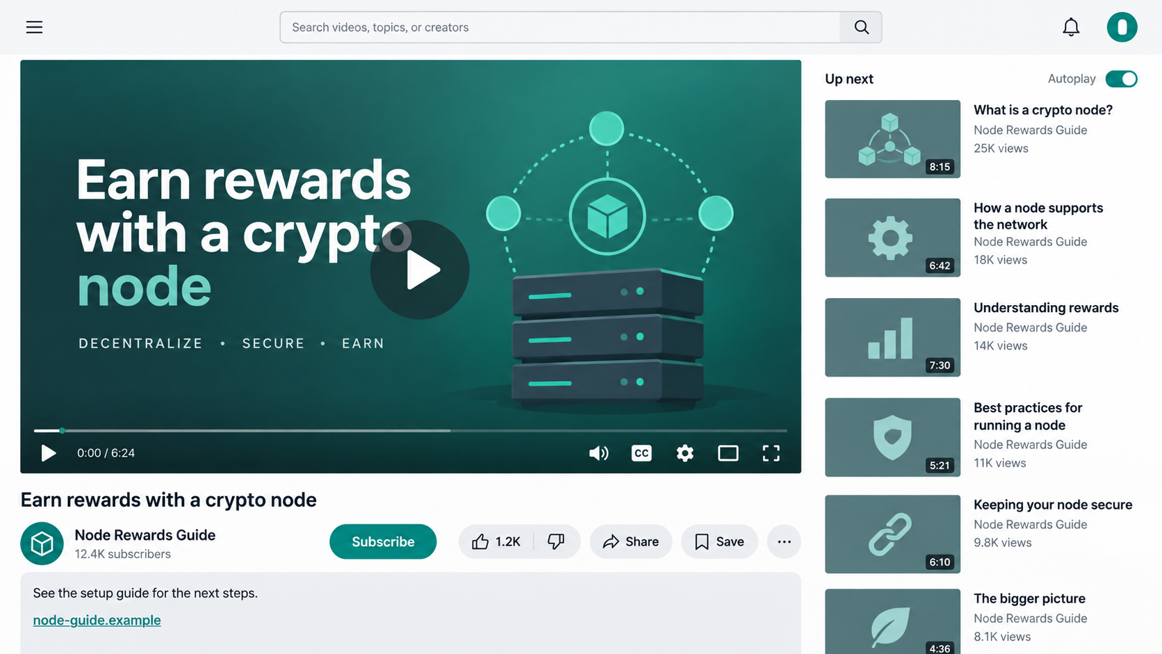 Crypto Node Tutorial Scam Exposed: Fake Setup Guides That Drain Wallets 1 Illustrative crypto node rewards video tutorial on a fictional site