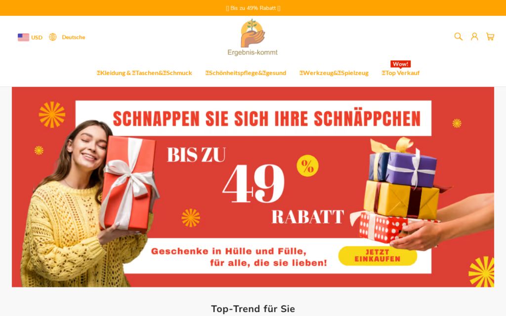 Ergebnis-kommt.de EXPOSED - Store Scam or Legit? What We Found 1 Ergebnis-kommt.de scam