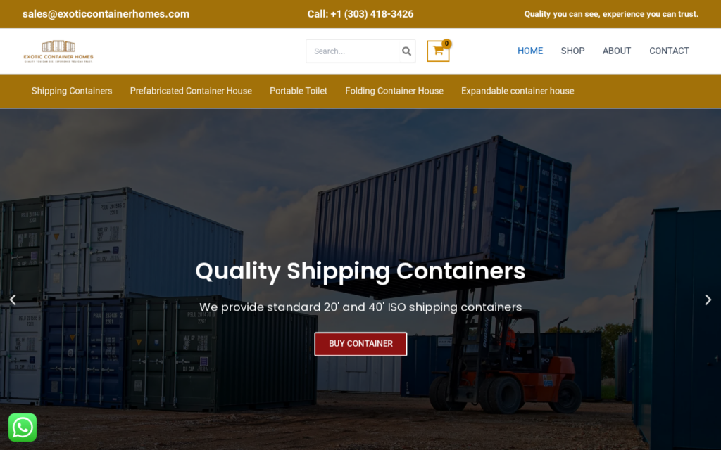 Exoticcontainerhomes.com EXPOSED - Shopping Scam or Legit? Key Findings 1 Exoticcontainerhomes.com scam