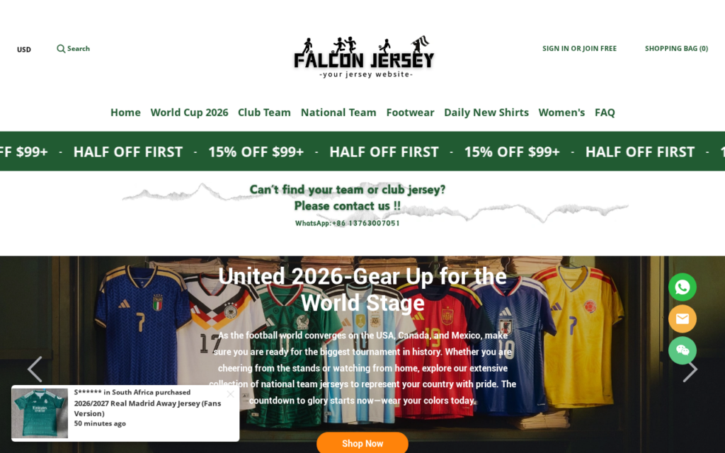 Falconjersey.com scam