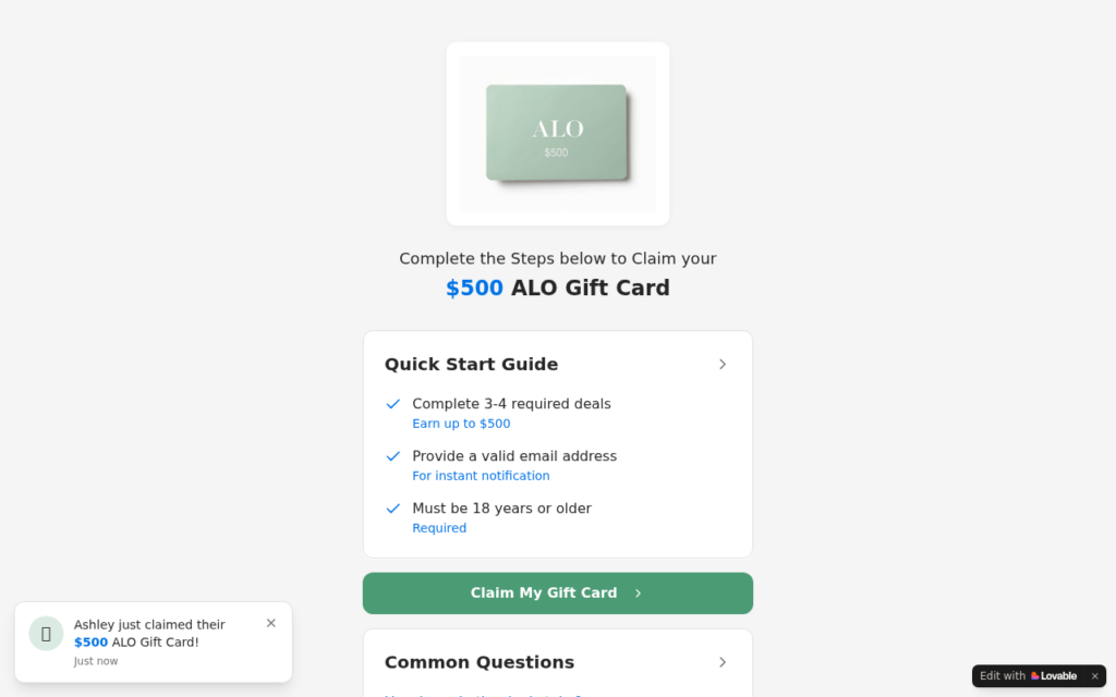 Giftclaim500.com Gift Card Review - Real Reward or Scam? 1 Giftclaim500.com scam
