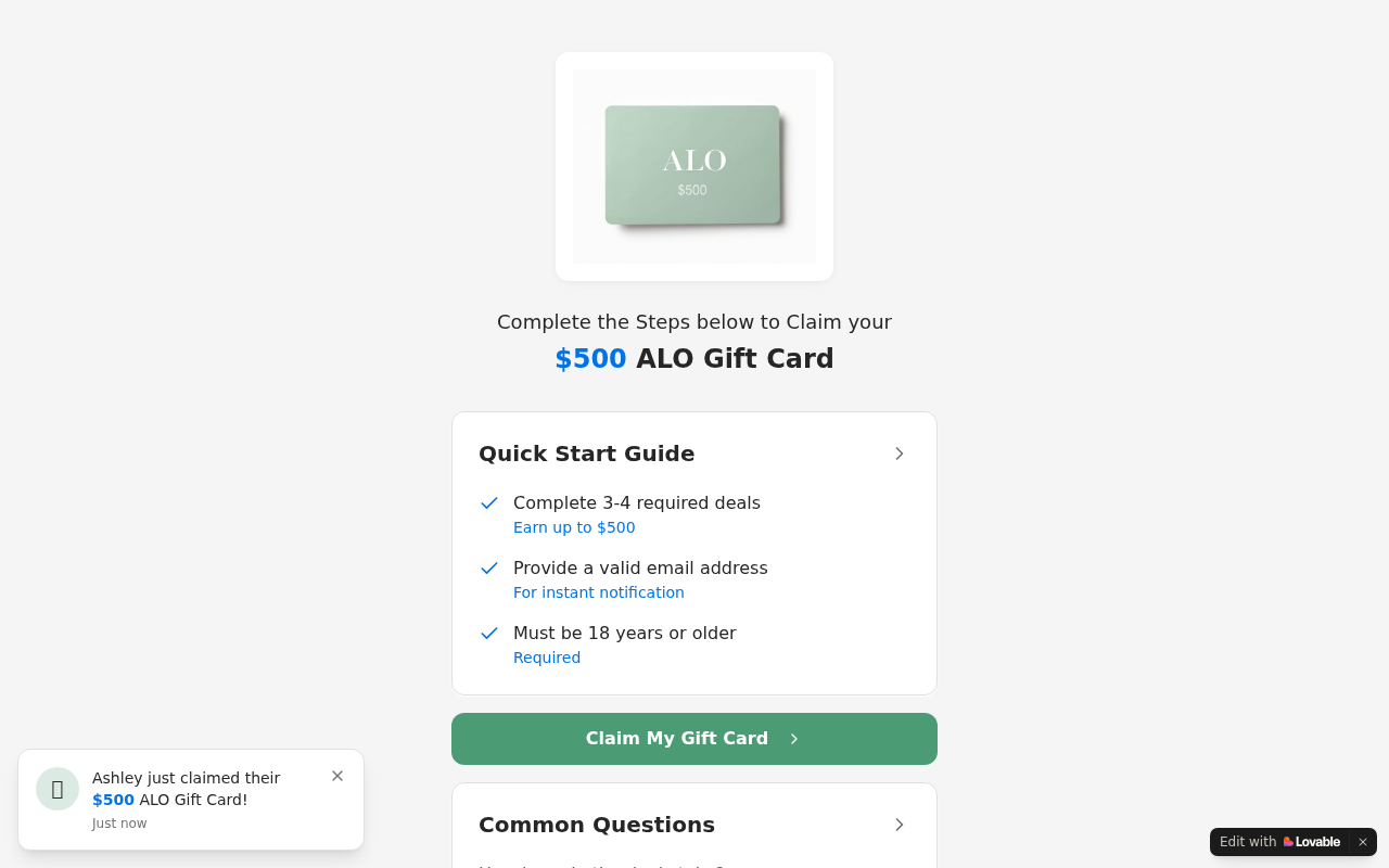 Giftclaim500.com Gift Card Review – Real Reward or Scam?